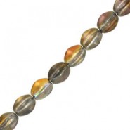 Czech Pinch beads 5x3mm Crystal magic copper 00030/95300